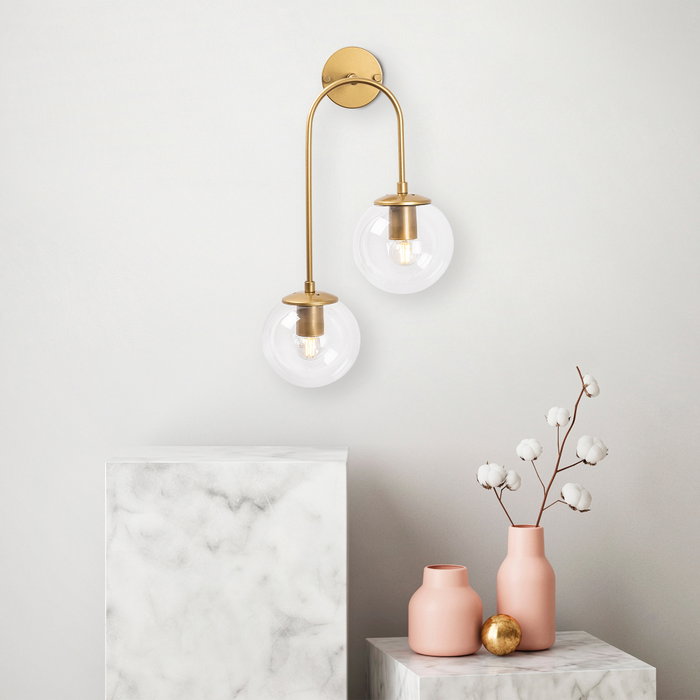 Opviq Jewel - 10580 Lámpara de pared Oro Brillante